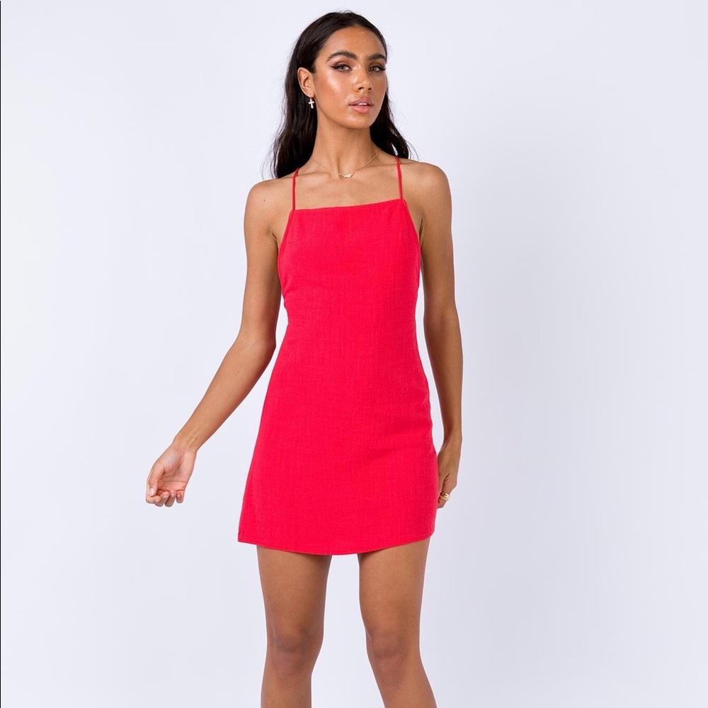 Princess Polly Sinclair Mini Dress Red
